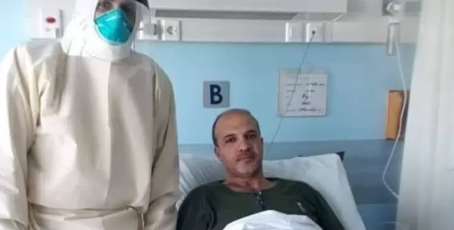 حمد حسن داخل المستشفى - كورونا